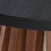 Kallari Warm Brown/Black End Table - T737-6
