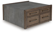 Kallenny Brown/Gray Coffee Table - T669-8