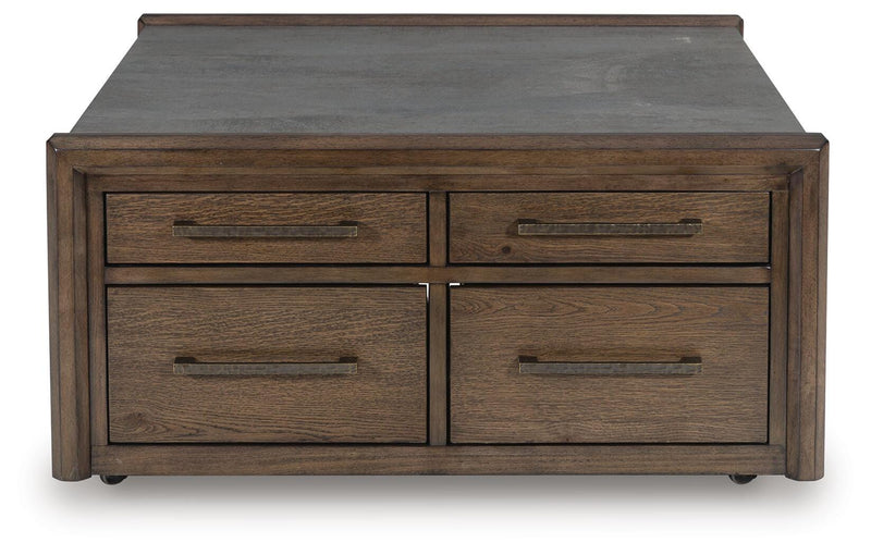 Kallenny Brown/Gray Coffee Table - T669-8