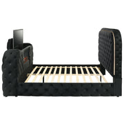 Kana Eastern King Bed w/LED, Fireplace & TV Stand - BD03121EK