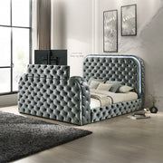 Kana Queen Bed w/LED, Fireplace & TV Stand - BD05072Q