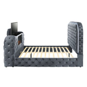 Kana Queen Bed w/LED, Fireplace & TV Stand - BD05072Q