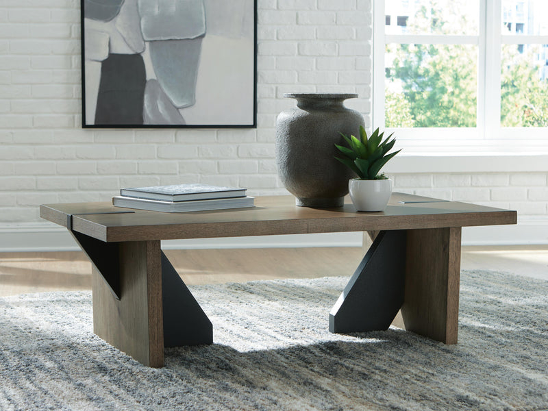 Kandinew Light Brown Coffee Table - T554-1