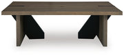 Kandinew Light Brown Coffee Table - T554-1