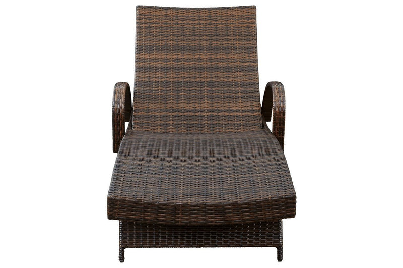 Kantana Brown Chaise Lounge (set of 2) - Gate FurnitureLounge Chair