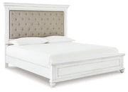 Kanwyn Queen Panel Bed with Dresser in Whitewash - PKG007933