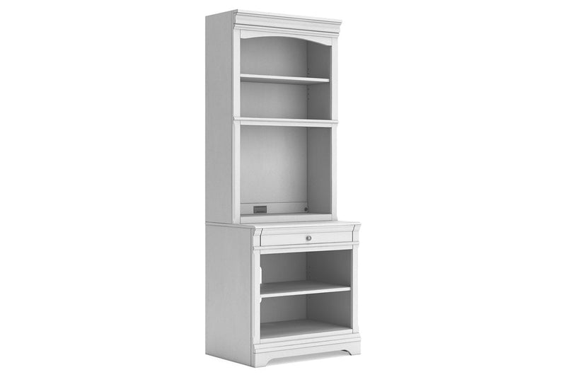 Kanwyn Whitewash Bookcase - Gate FurnitureBookcases
