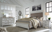 Kanwyn Whitewash Upholstered Panel Bedroom Set - Gate FurnitureBedroom Set