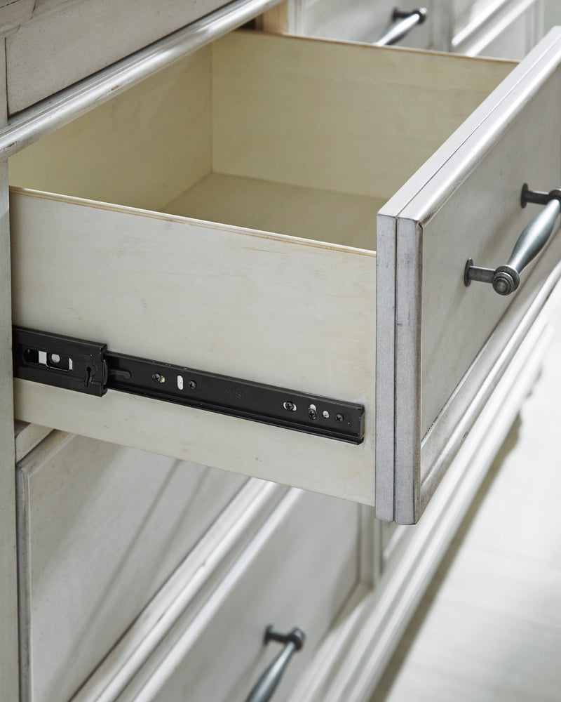 Kanwyn Whitewash Upholstered Storage Bedroom Set - Gate FurnitureBedroom Set