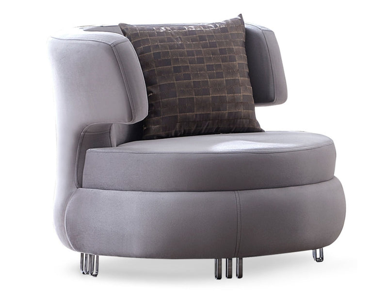 Kapadokya 3-pieces (Sofa & Loveseat & Chair) Livingroom Set Grey in Grey - 101-KAP-LUP18-321
