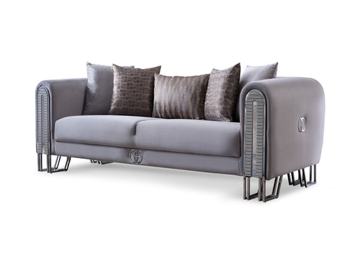 Kapadokya Stationary Loveseat Grey in Grey - 101-KAP-LUP18-2