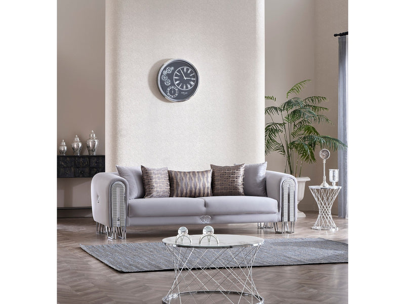 Kapadokya Stationary Sofa Grey in Grey - 101-KAP-LUP18-3