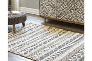 Karalee Ivory/Brown 8' x 10' Rug - Gate FurnitureRugs