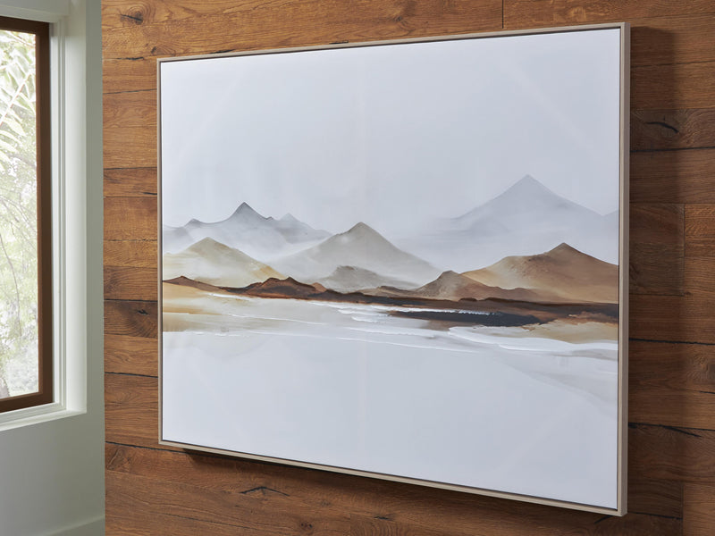 Karalen White/Gray/Brown Wall Art - A8000465