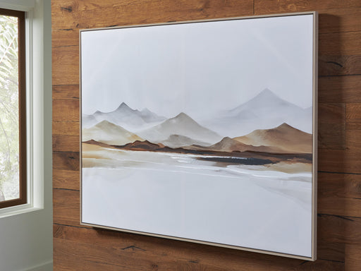 Karalen White/Gray/Brown Wall Art - A8000465