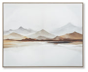 Karalen White/Gray/Brown Wall Art - A8000465