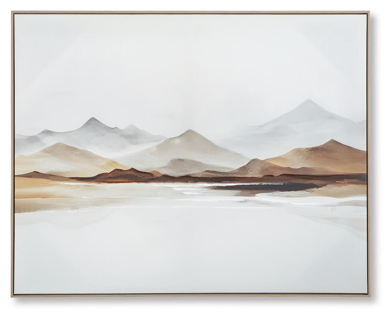 Karalen White/Gray/Brown Wall Art - A8000465