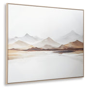 Karalen White/Gray/Brown Wall Art - A8000465