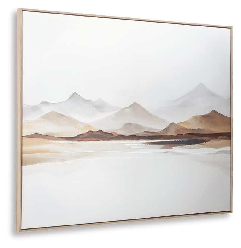 Karalen White/Gray/Brown Wall Art - A8000465