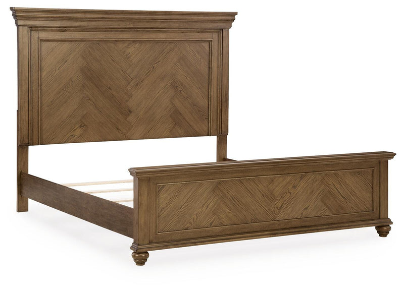 Karallin Medium Brown California King Panel Bed - PCB782B5