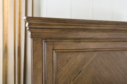 Karallin Medium Brown California King Panel Bed - PCB782B5