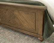 Karallin Medium Brown California King Panel Bed - PCB782B5