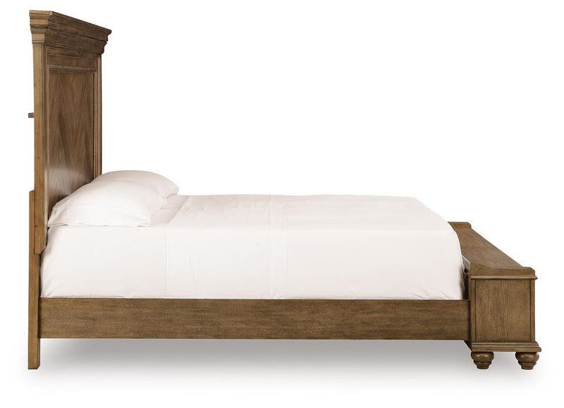 Karallin Medium Brown California King Panel Storage Bed - PCB782B9