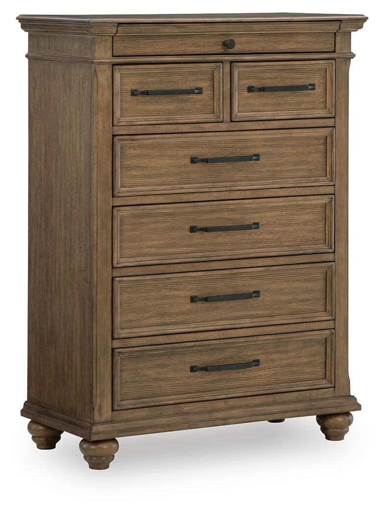 Karallin Medium Brown Chest of Drawers - PCB782-46