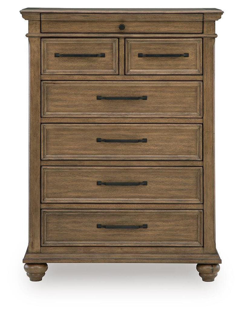 Karallin Medium Brown Chest of Drawers - PCB782-46