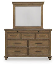 Karallin Medium Brown Dresser and Mirror - PCB782B1