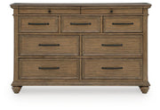 Karallin Medium Brown Dresser - PCB782-31