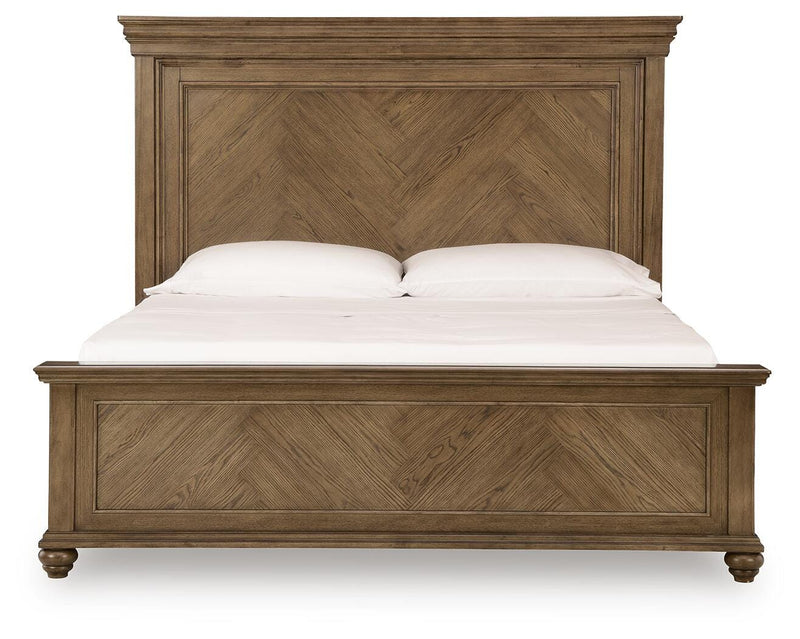 Karallin Medium Brown King Panel Bed - PCB782B4