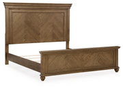 Karallin Medium Brown King Panel Bed - PCB782B4