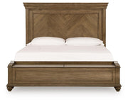 Karallin Medium Brown King Panel Storage Bed - PCB782B8
