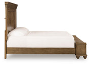 Karallin Medium Brown King Panel Storage Bed - PCB782B8