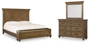 Karallin Queen Panel Storage Bed, Dresser and Mirror - PCB782B7