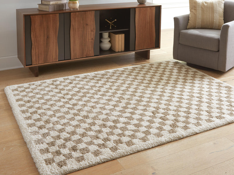 Karamen Taupe/Ivory Medium Rug - R407342