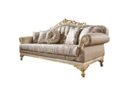 Kardelen 2-pieces (1 Sofa & 1 Loveseat) Livingroom Set Cream in Cream - 101-KAR-07419-32