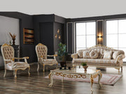 Kardelen 33" Wide Tufted Armchair - Gate FurnitureTraditional Accent Chairs