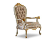 Kardelen 33" Wide Tufted Armchair - Gate FurnitureTraditional Accent Chairs
