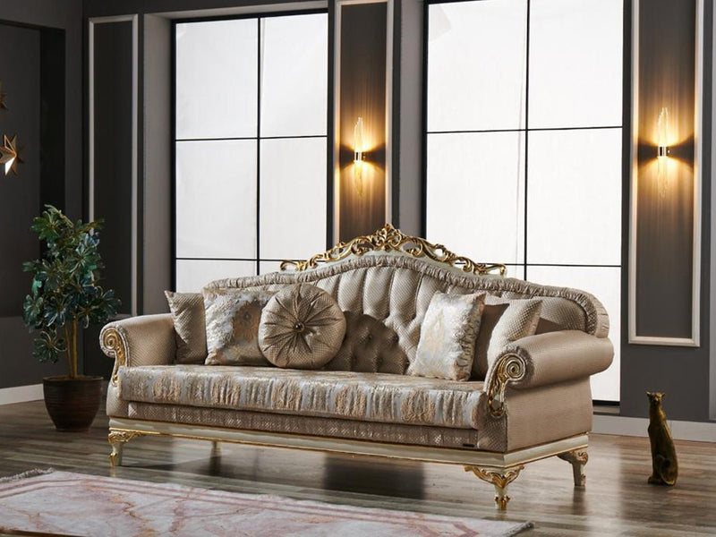 Kardelen 88" Wide Tufted Traditional Sofa - Gate FurnitureTraditional Sofas