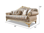 Kardelen 88" Wide Tufted Traditional Sofa - Gate FurnitureTraditional Sofas