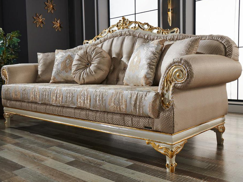 Kardelen 88" Wide Tufted Traditional Sofa - Gate FurnitureTraditional Sofas