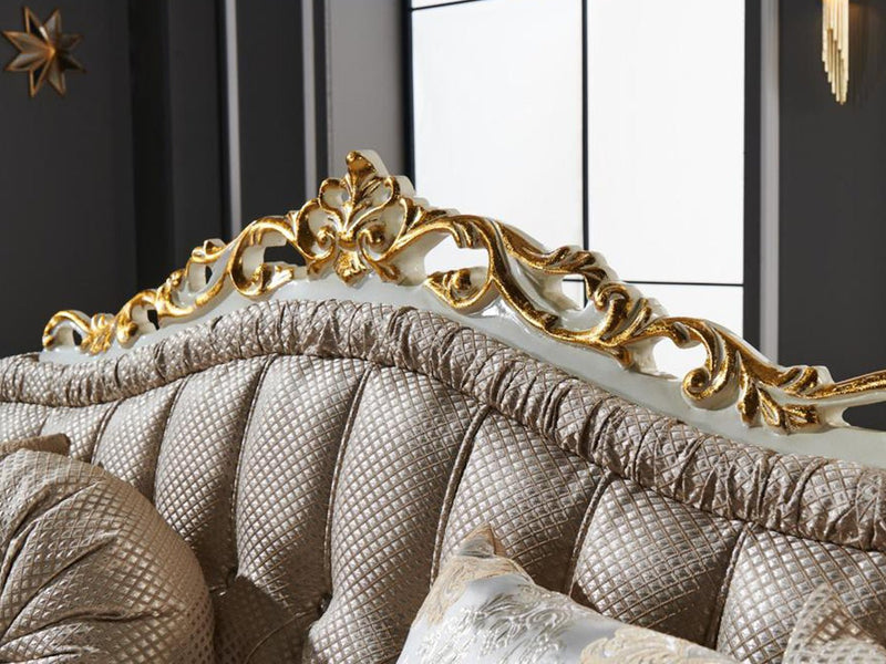 Kardelen 88" Wide Tufted Traditional Sofa - Gate FurnitureTraditional Sofas