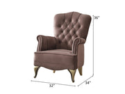 Karizma 32" Wide Tufted Armchair - Gate FurnitureAccent Chairs