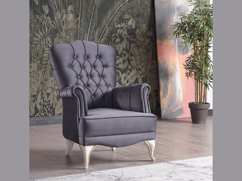 Karizma 32" Wide Tufted Armchair - Gate FurnitureAccent Chairs