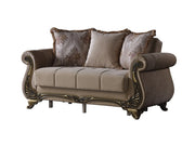 Karizma 64" Wide Rolled Arm Convertible Loveseat - Gate FurnitureLoveseat