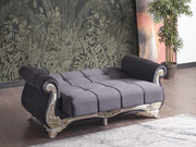 Karizma 64" Wide Rolled Arm Convertible Loveseat - Gate FurnitureLoveseat