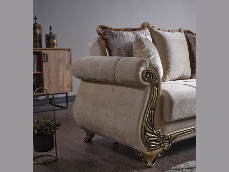 Karizma 88" Wide Rolled Arm Convertible Sofa - Gate FurnitureSofas