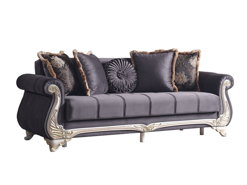 Karizma 88" Wide Rolled Arm Convertible Sofa - Gate FurnitureSofas